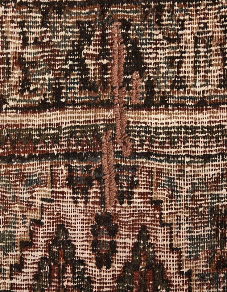 Detail image of  4' 3 x 6'  Hand Knotted Ultra Vintage Persian Wool Rug