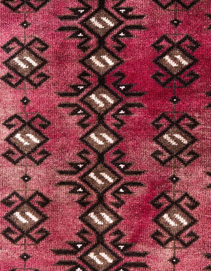 Detail image of  3' 6 x 6' 3  Hand Knotted Ultra Vintage Persian Wool Rug