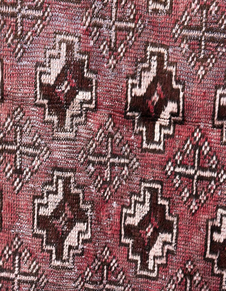 Detail image of  3' 8 x 6' 2  Hand Knotted Ultra Vintage Persian Wool Rug
