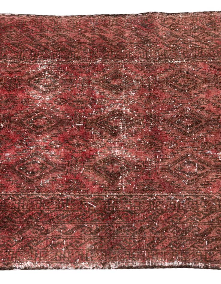 Detail image of  2' 10 x 5' 6  Hand Knotted Ultra Vintage Persian Wool Rug