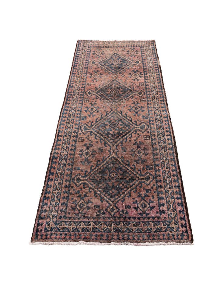 Detail image of  4' 7 x 6' 9  Hand Knotted Ultra Vintage Persian Wool Rug