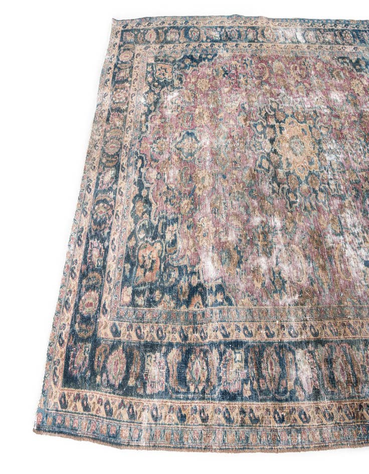 Detail image of  6' 7 x 9' 4  Hand Knotted Ultra Vintage Persian Wool Rug