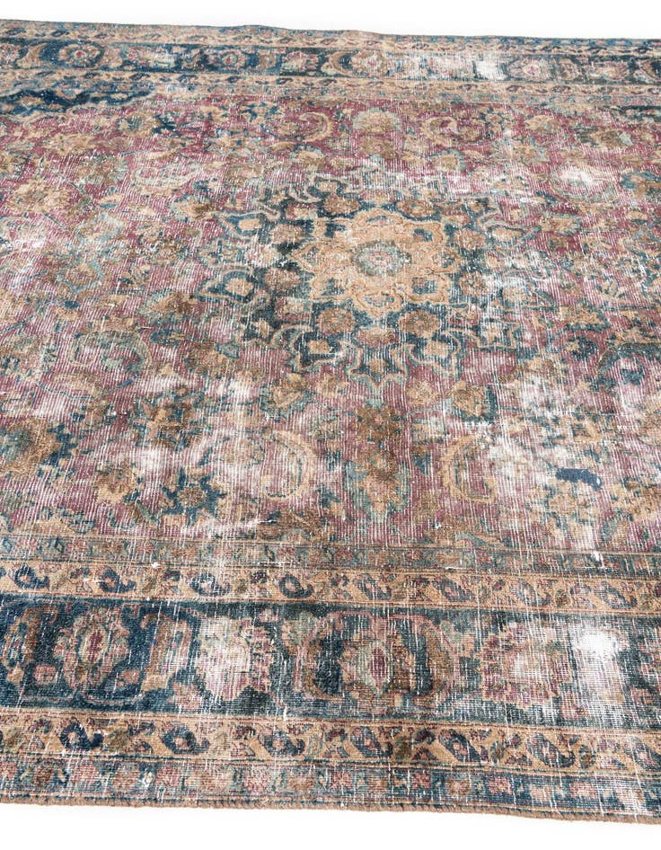 Detail image of  6' 7 x 9' 4  Hand Knotted Ultra Vintage Persian Wool Rug