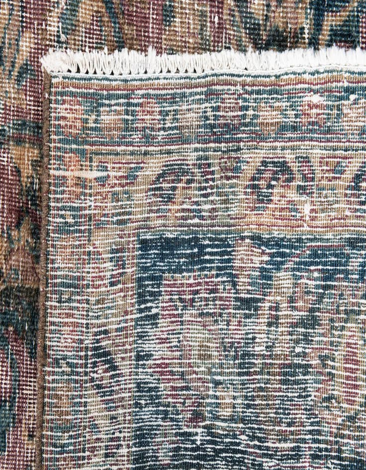 Detail image of  6' 7 x 9' 4  Hand Knotted Ultra Vintage Persian Wool Rug