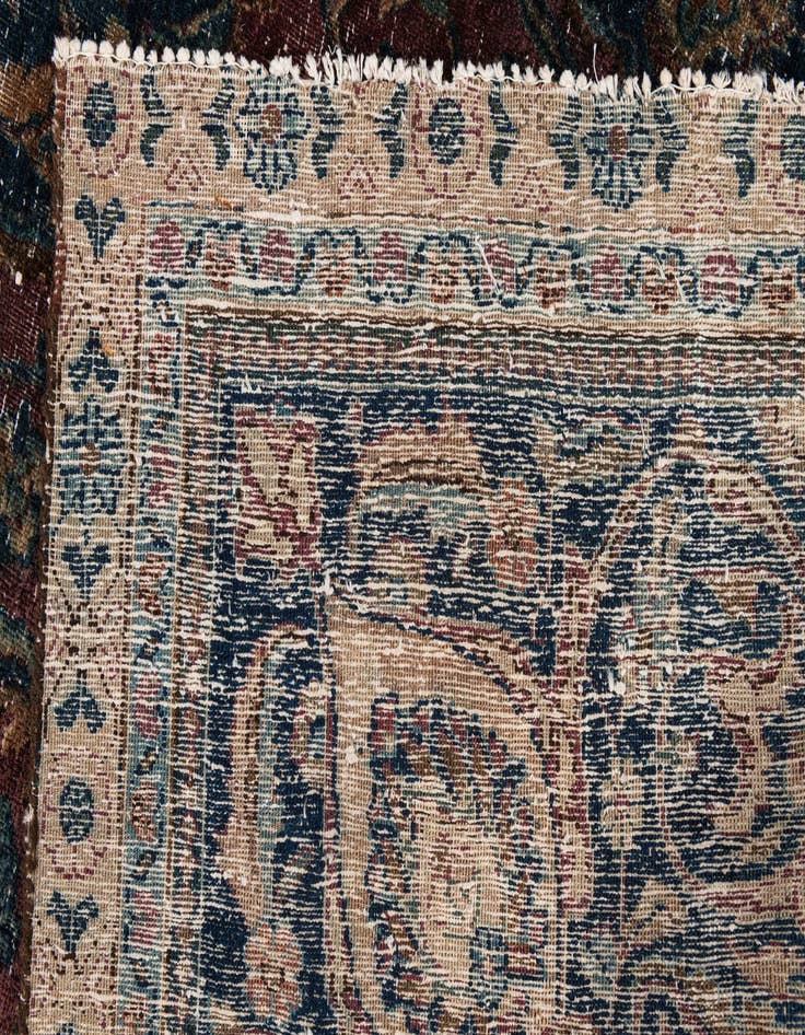 Detail image of  7' 3 x 10' 10  Hand Knotted Ultra Vintage Persian Wool Rug