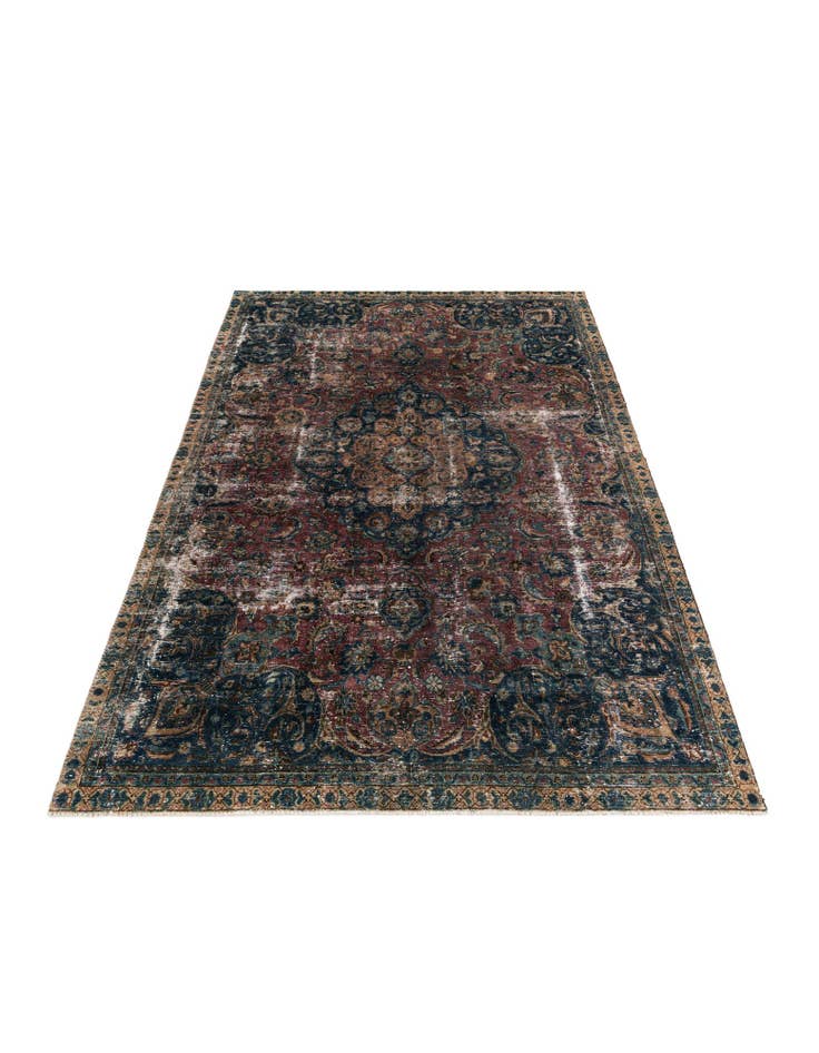 Detail image of  7' 3 x 10' 10  Hand Knotted Ultra Vintage Persian Wool Rug