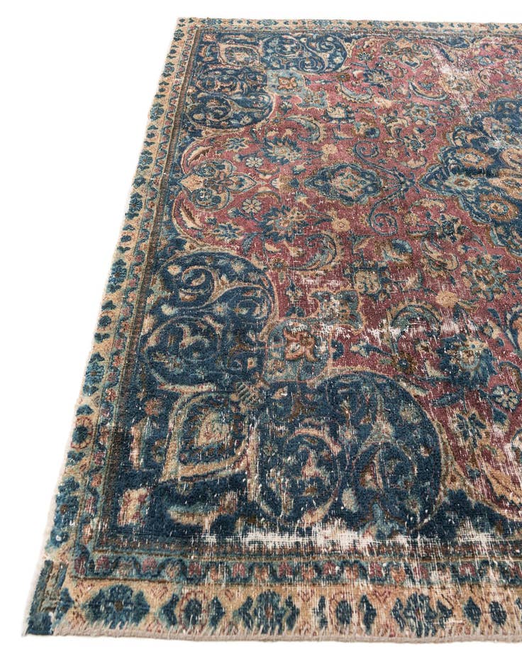Detail image of  7' 3 x 10' 10  Hand Knotted Ultra Vintage Persian Wool Rug