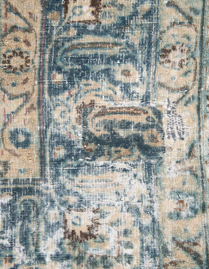 Detail image of  9' 5 x 10' 10  Hand Knotted Ultra Vintage Persian Wool Rug
