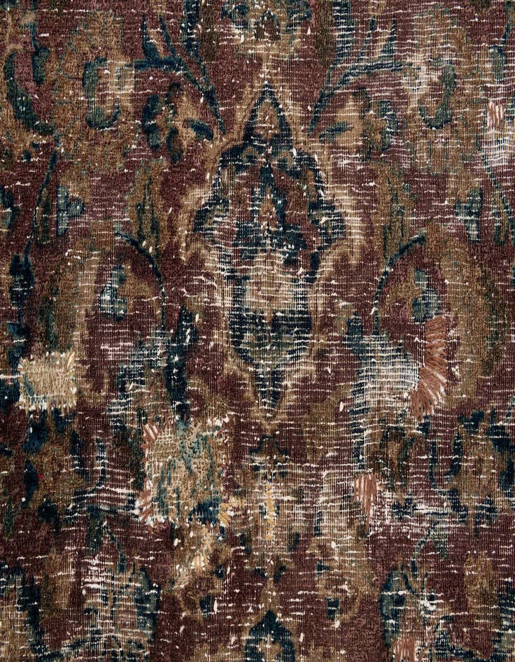 Detail image of  7' 7 x 10' 5  Hand Knotted Ultra Vintage Persian Wool Rug