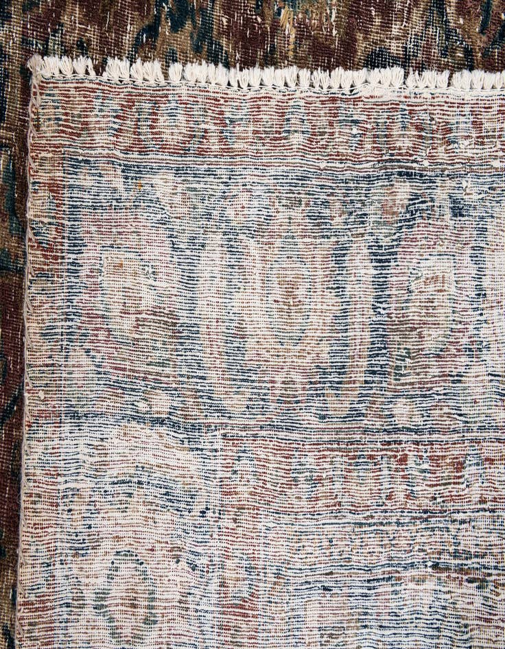 Detail image of  7' 7 x 10' 5  Hand Knotted Ultra Vintage Persian Wool Rug