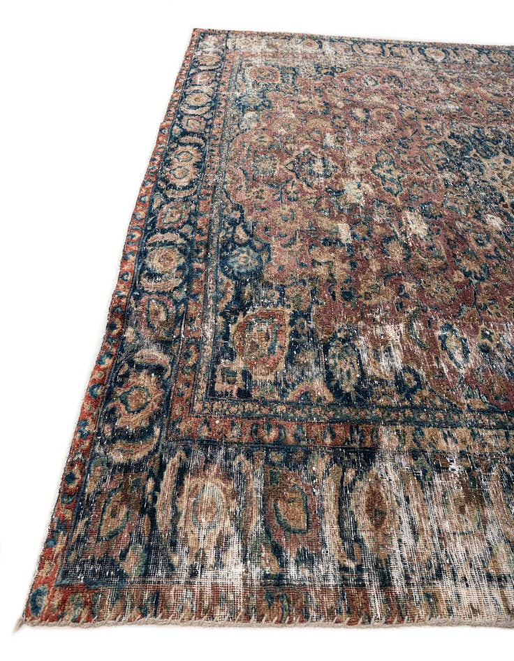 Detail image of  7' 7 x 10' 5  Hand Knotted Ultra Vintage Persian Wool Rug