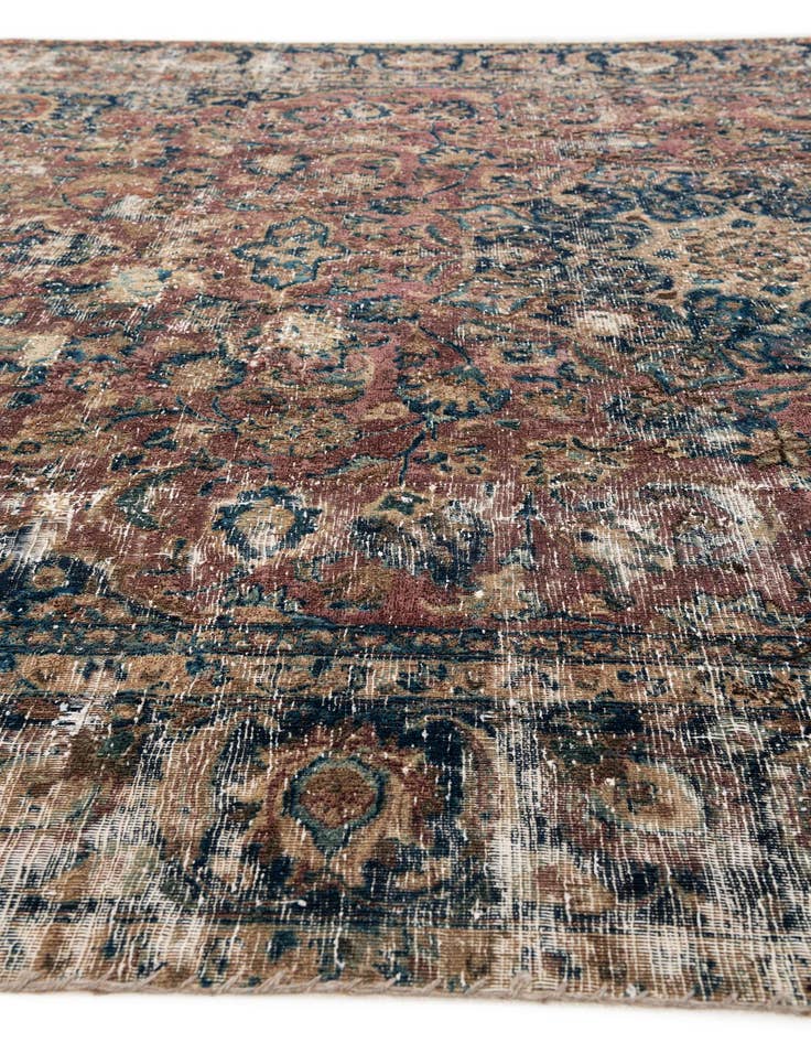 Detail image of  7' 7 x 10' 5  Hand Knotted Ultra Vintage Persian Wool Rug