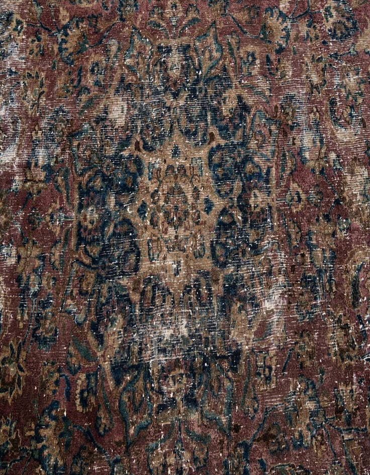 Detail image of  7' 7 x 10' 5  Hand Knotted Ultra Vintage Persian Wool Rug