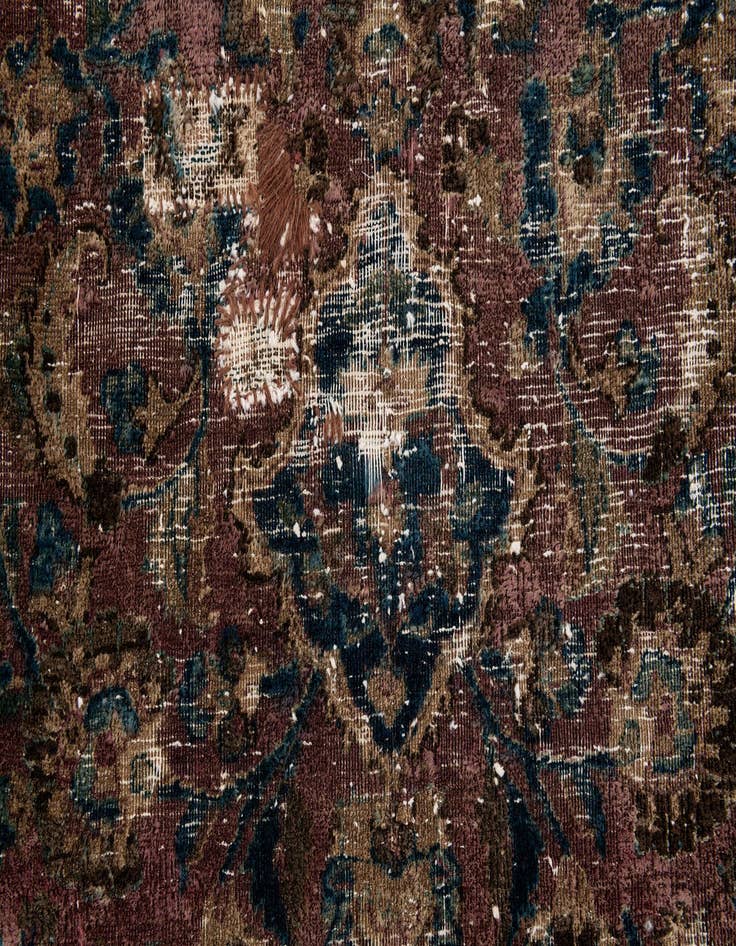 Detail image of  7' 7 x 10' 5  Hand Knotted Ultra Vintage Persian Wool Rug