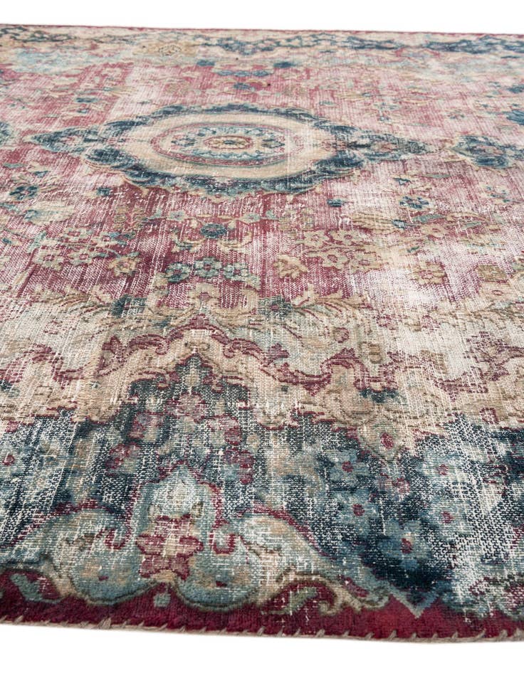 Detail image of  6' 6 x 9' 3  Hand Knotted Ultra Vintage Persian Wool Rug