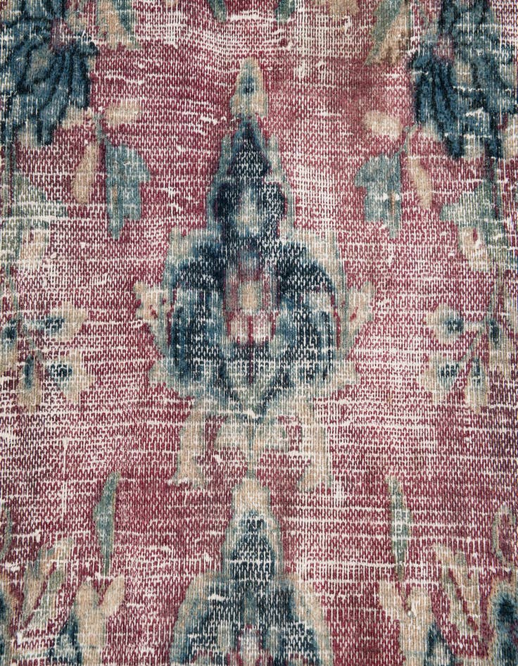 Detail image of  6' 6 x 9' 3  Hand Knotted Ultra Vintage Persian Wool Rug