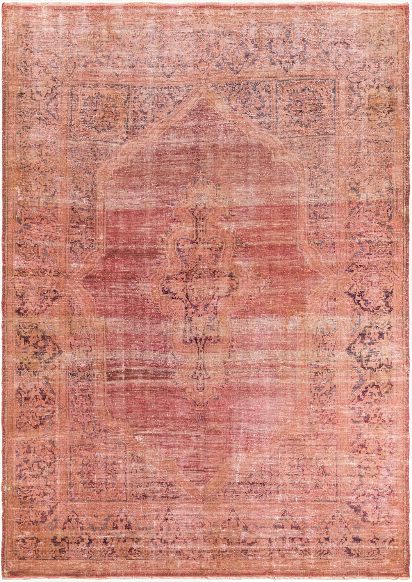  8' 6 x 12'  Hand Knotted Ultra Vintage Persian Wool Rug