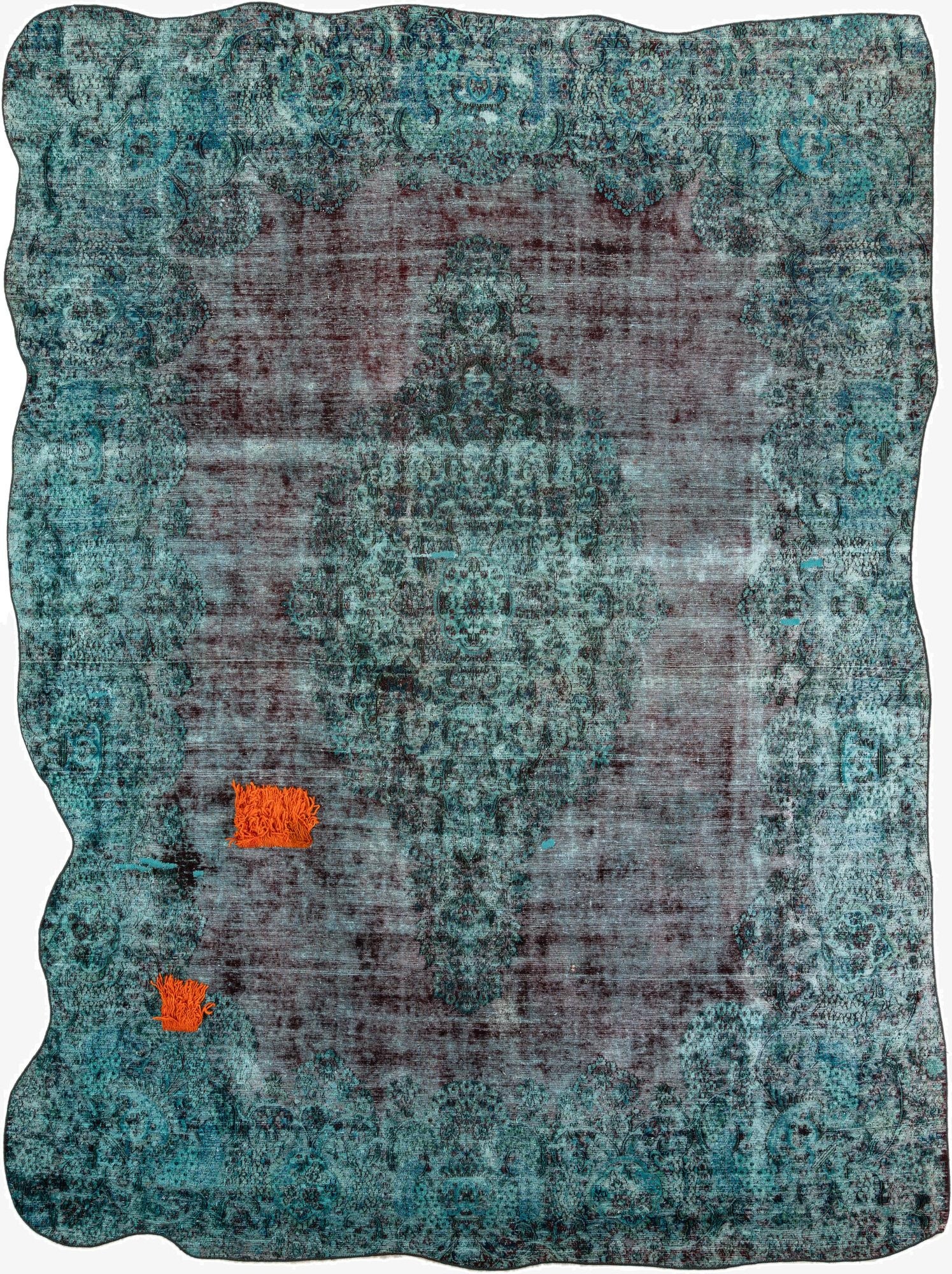  10' 1 x 13' 5  Hand Knotted Ultra Vintage Persian Wool Rug