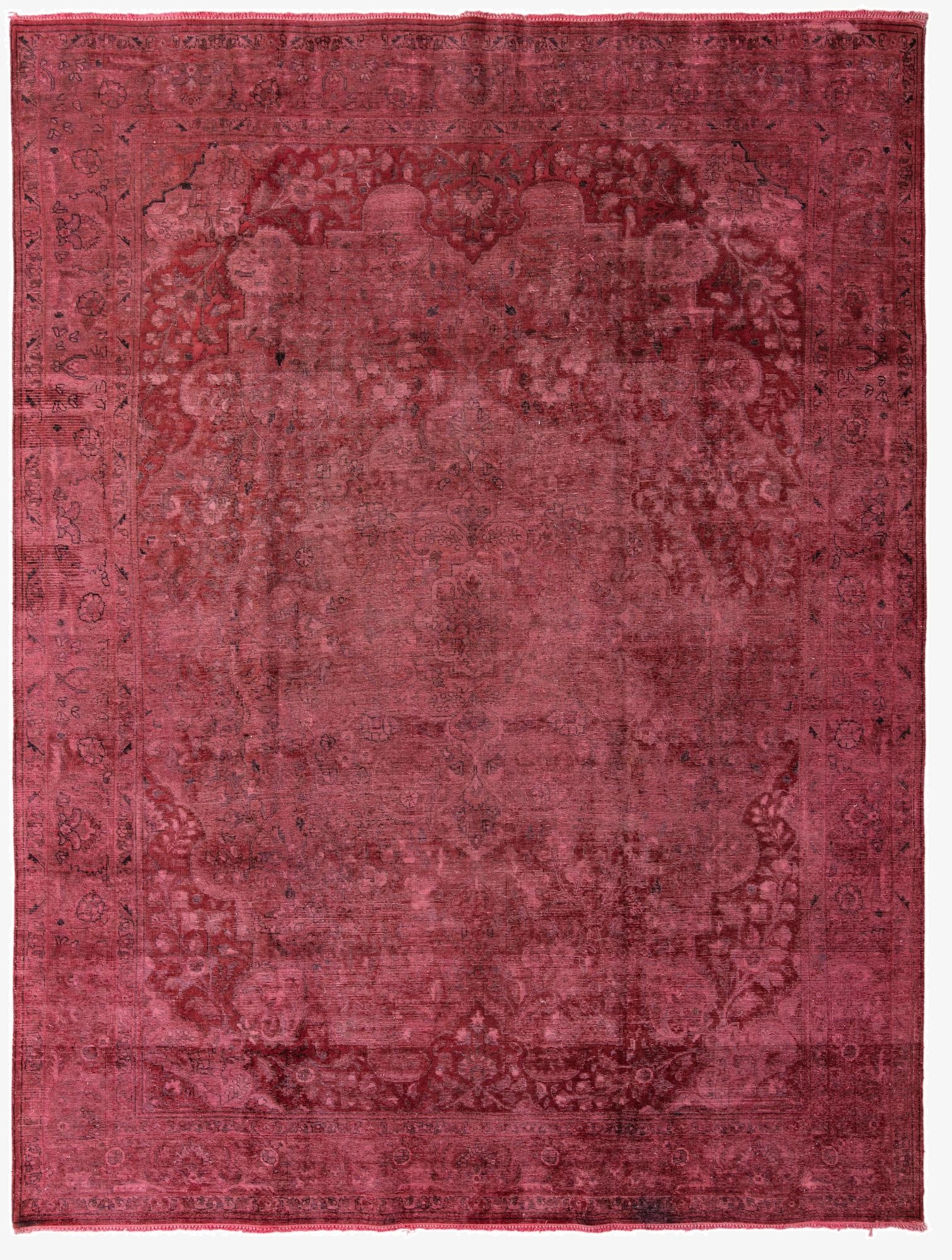  9' 8 x 13'  Hand Knotted Ultra Vintage Persian Wool Rug