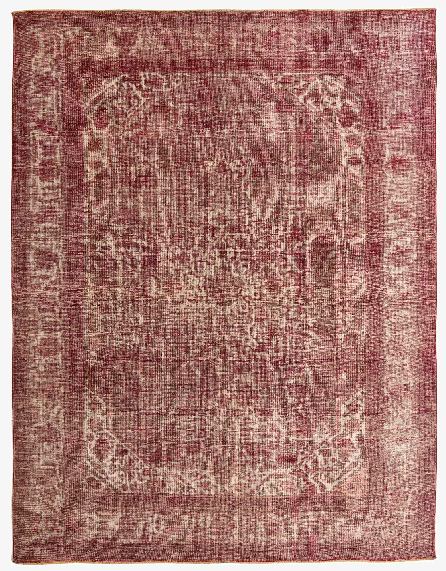  9' 10 x 12' 7  Hand Knotted Ultra Vintage Persian Wool Rug