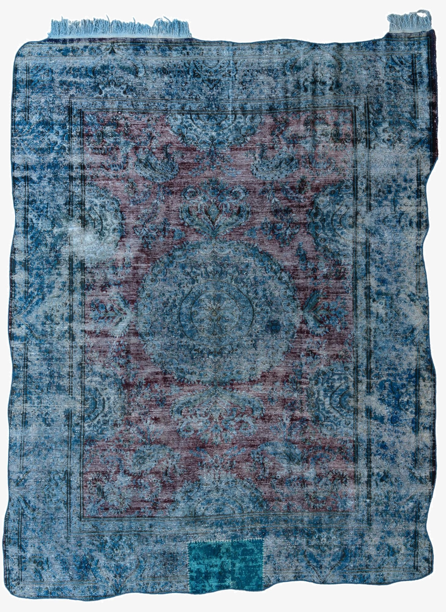  9' 1 x 11' 9  Hand Knotted Ultra Vintage Persian Wool Rug