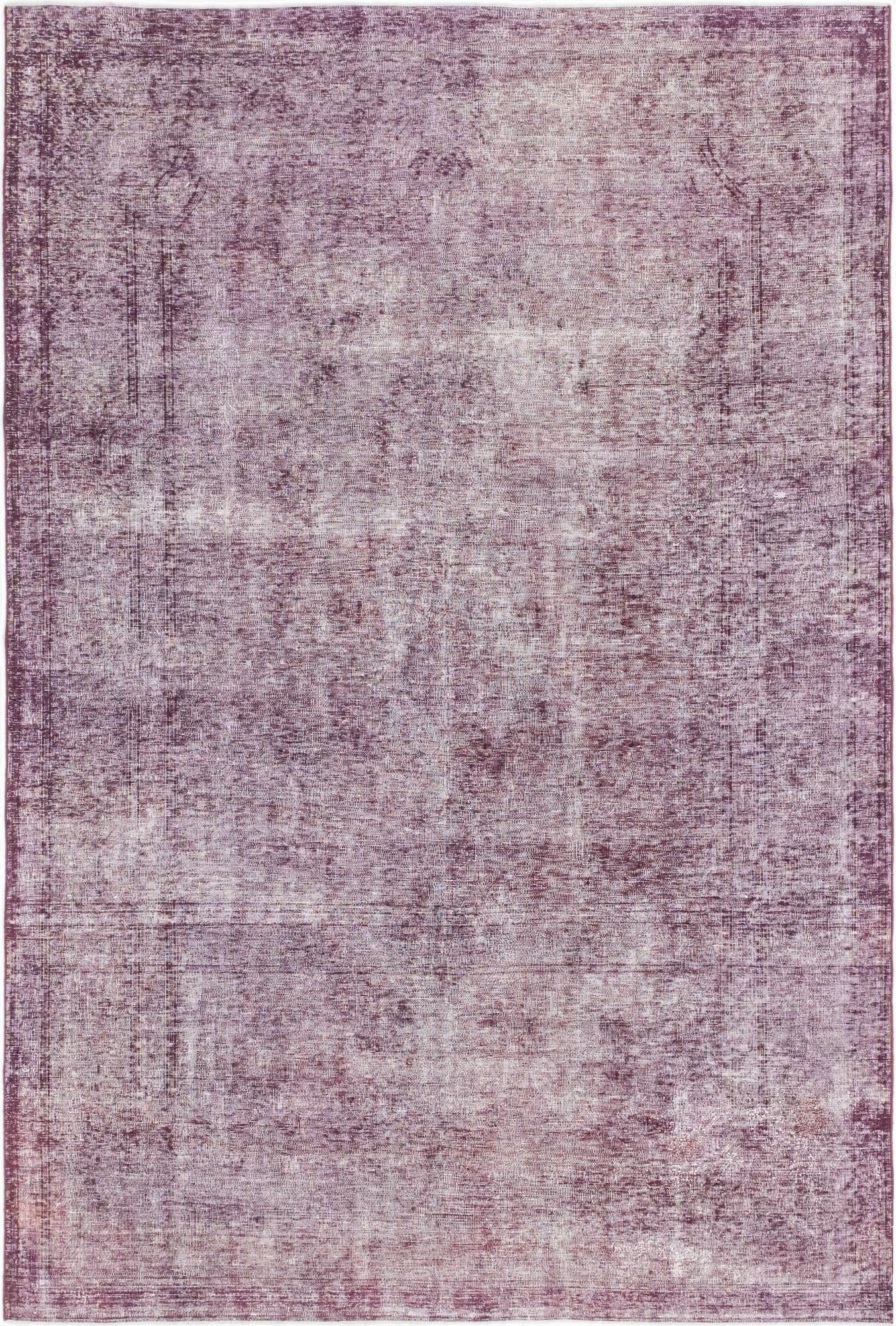  6' 6 x 9' 7  Hand Knotted Ultra Vintage Persian Wool Rug