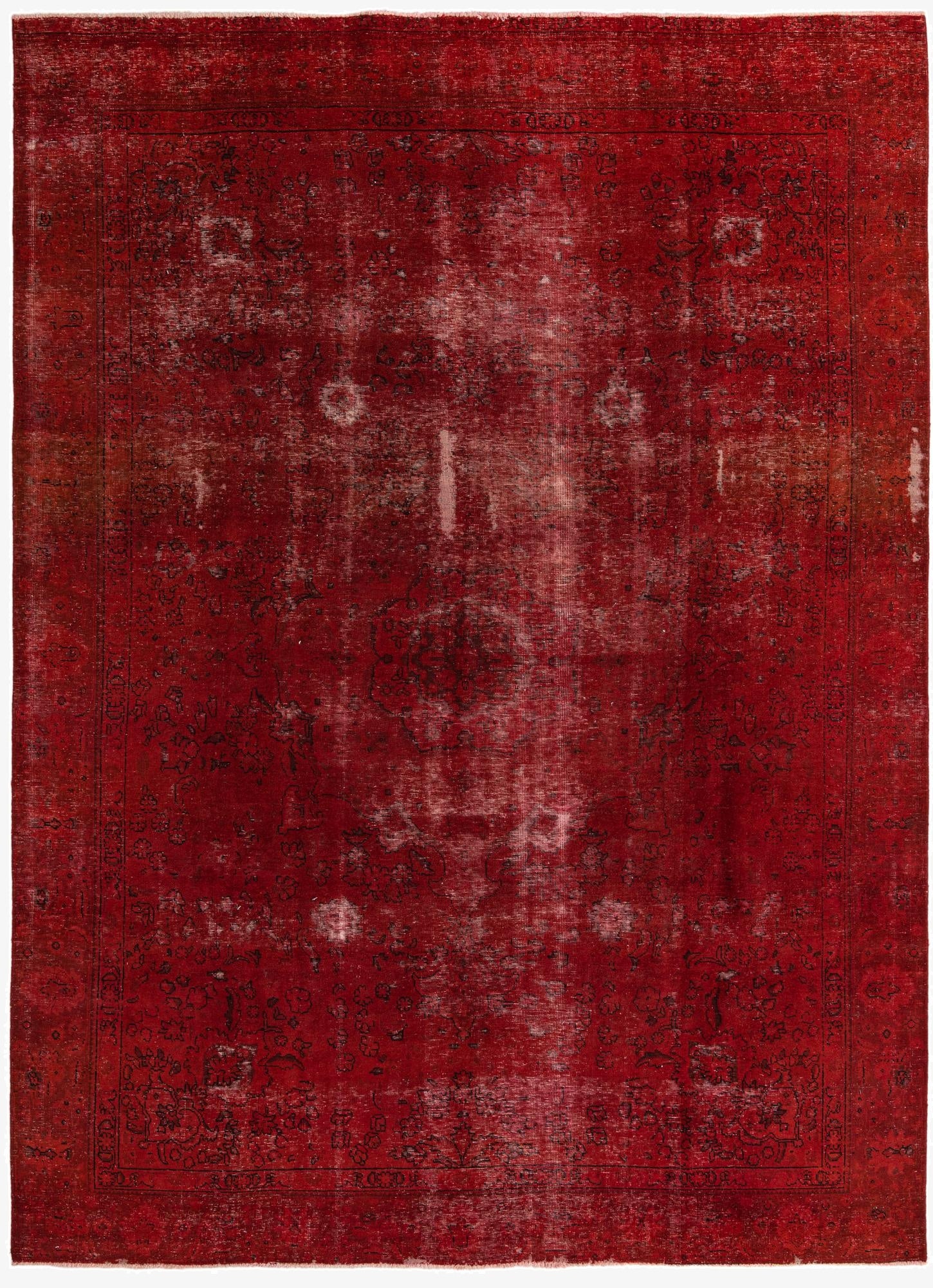  9' 1 x 12' 10  Hand Knotted Ultra Vintage Persian Wool Rug