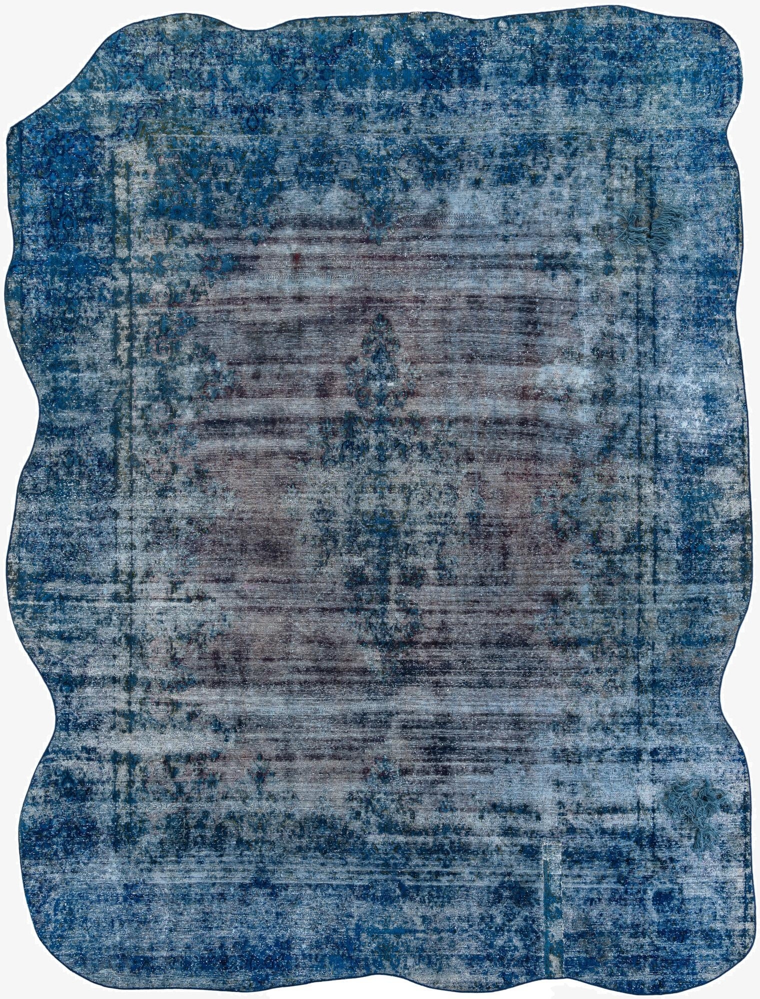  9' 8 x 13' 1  Hand Knotted Ultra Vintage Persian Wool Rug