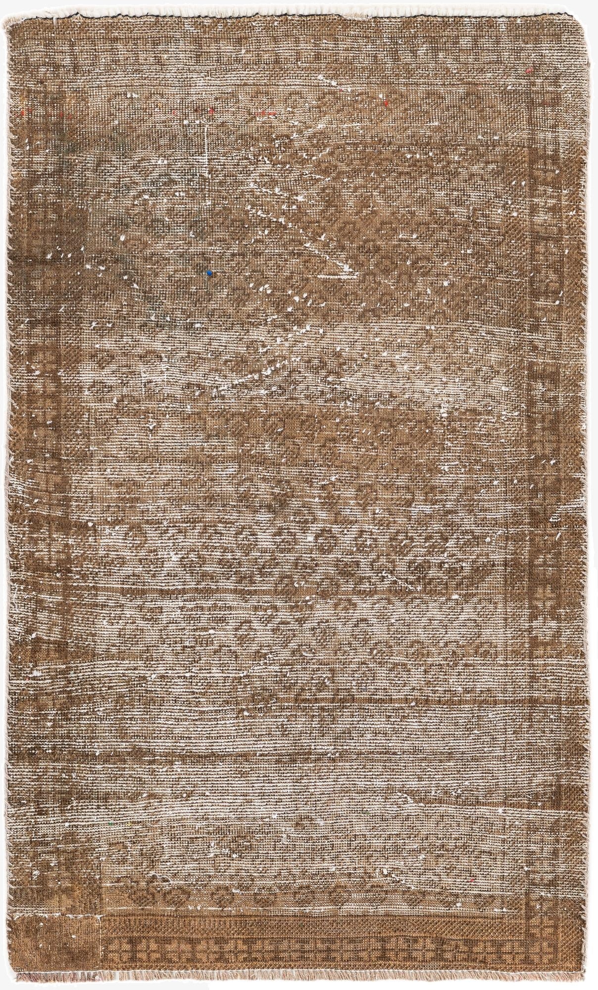  2' 6 x 4' 2  Hand Knotted Ultra Vintage Persian Wool Rug