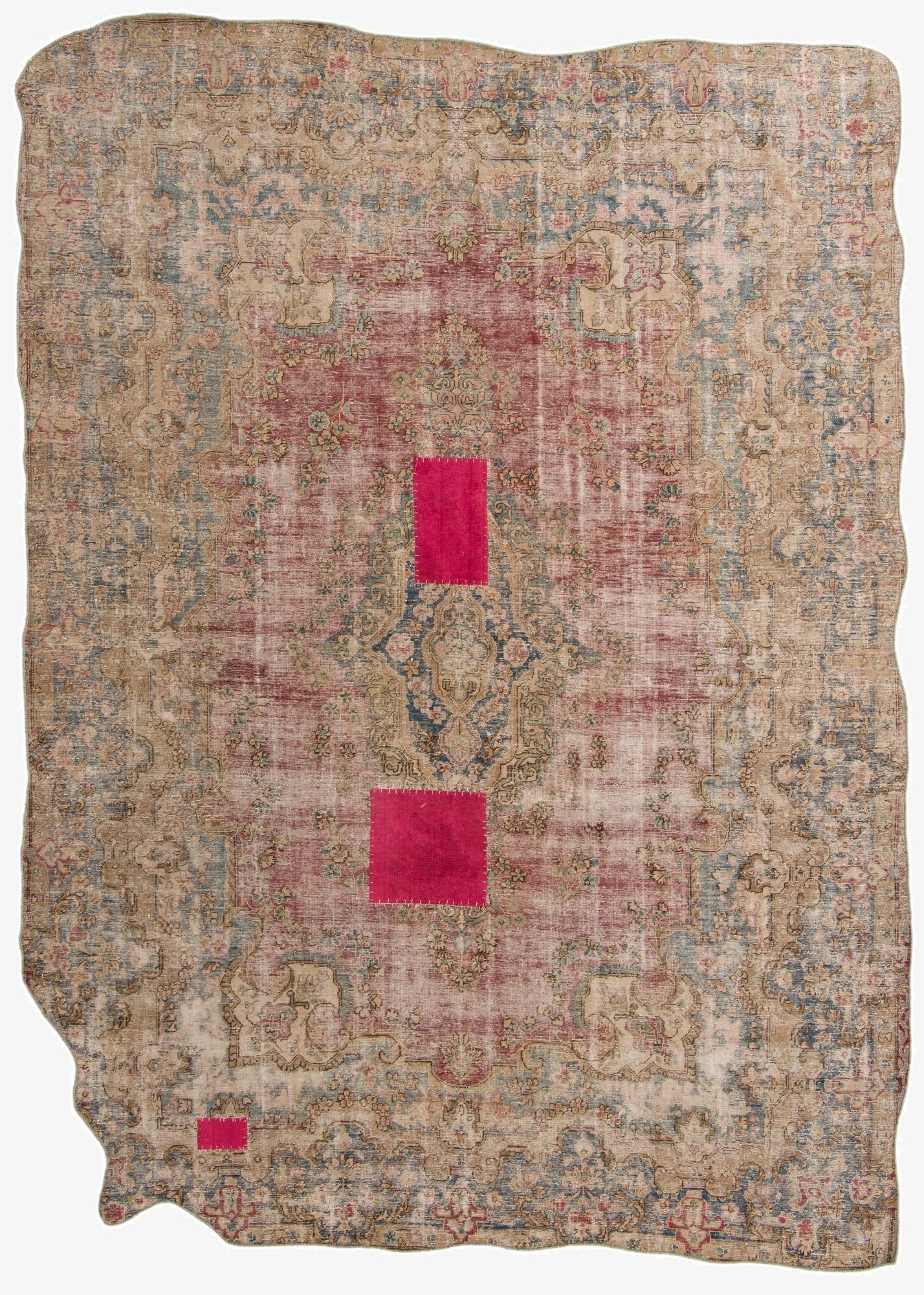  9' 3 x 12' 9  Hand Knotted Ultra Vintage Persian Wool Rug