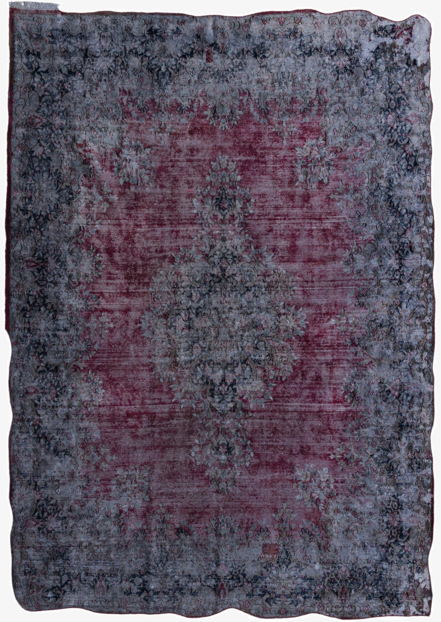  9' 6 x 13' 5  Hand Knotted Ultra Vintage Persian Wool Rug