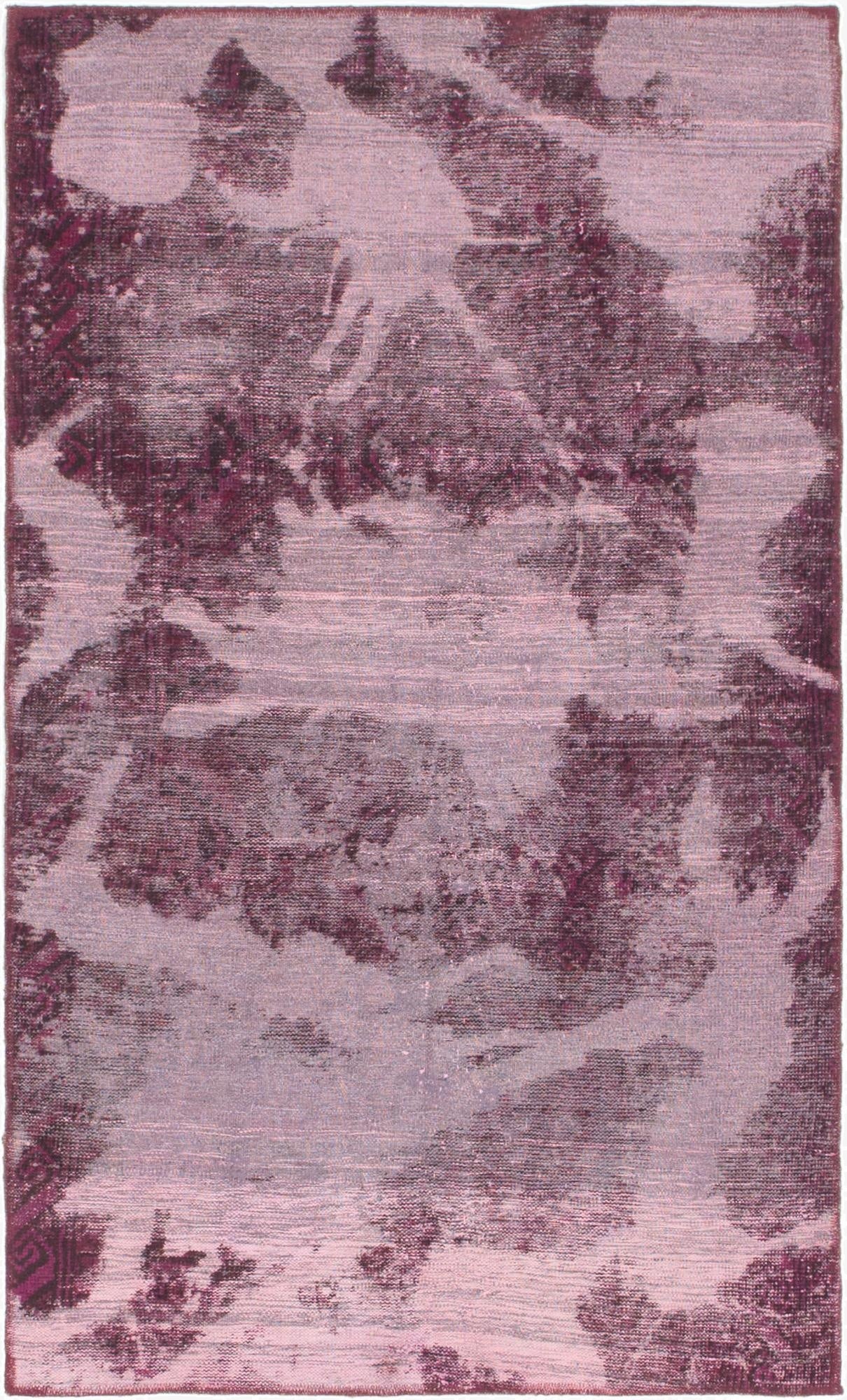  3' 6 x 6'  Hand Knotted Ultra Vintage Persian Wool Rug