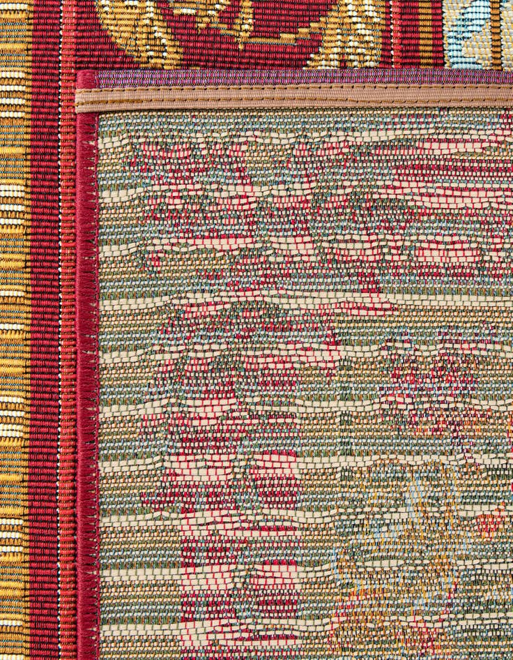 Detail image of  2' 7 x 10'  Washable Traditional Indoor / Outdoor Runner Rug