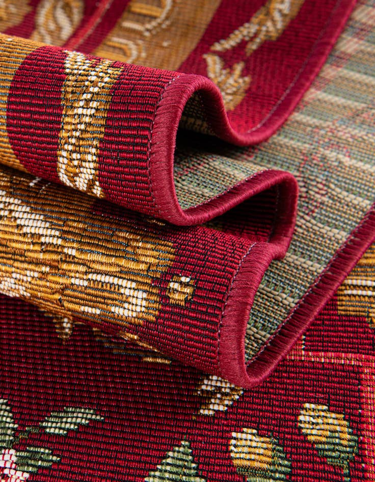 Detail image of  2' 7 x 12'  Washable Traditional Indoor / Outdoor Runner Rug