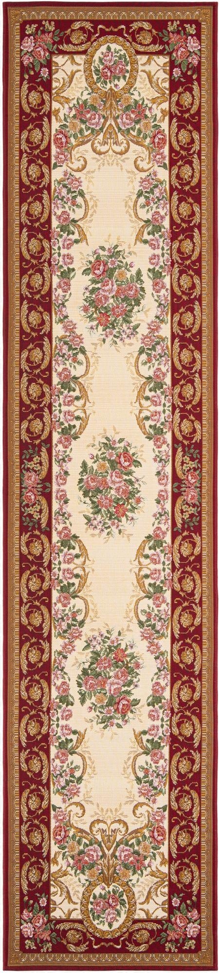  2' 7 x 12'  Washable Traditional Indoor / Outdoor Runner Rug