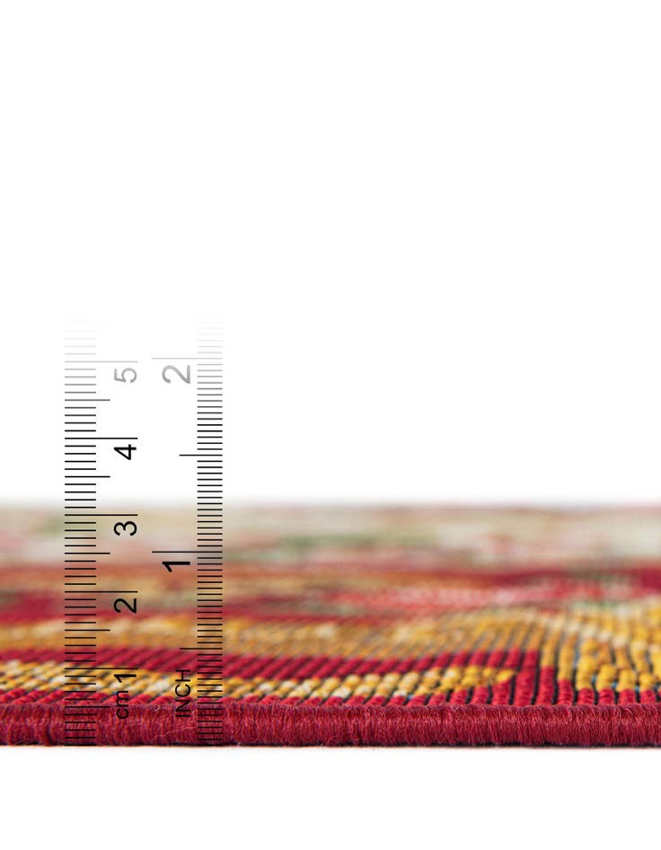 Detail image of  10' x 10'  Washable Traditional Indoor / Outdoor Square Rug