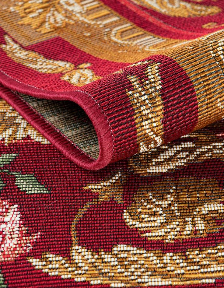 Detail image of  10' x 10'  Washable Traditional Indoor / Outdoor Square Rug