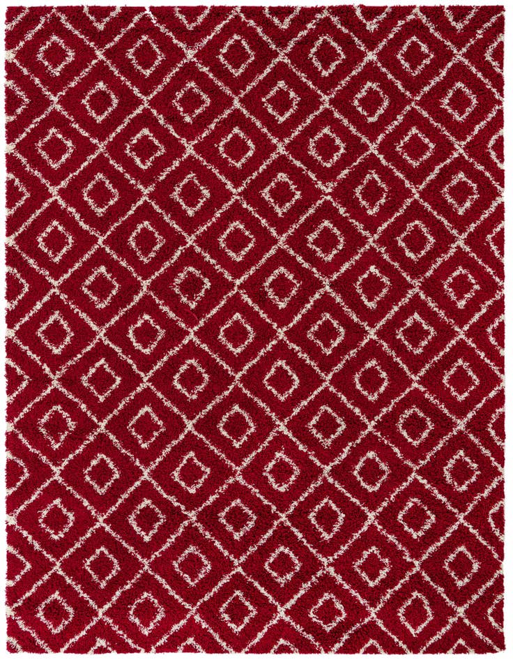 Detail image of  10' x 13' Lattice Shag Rug