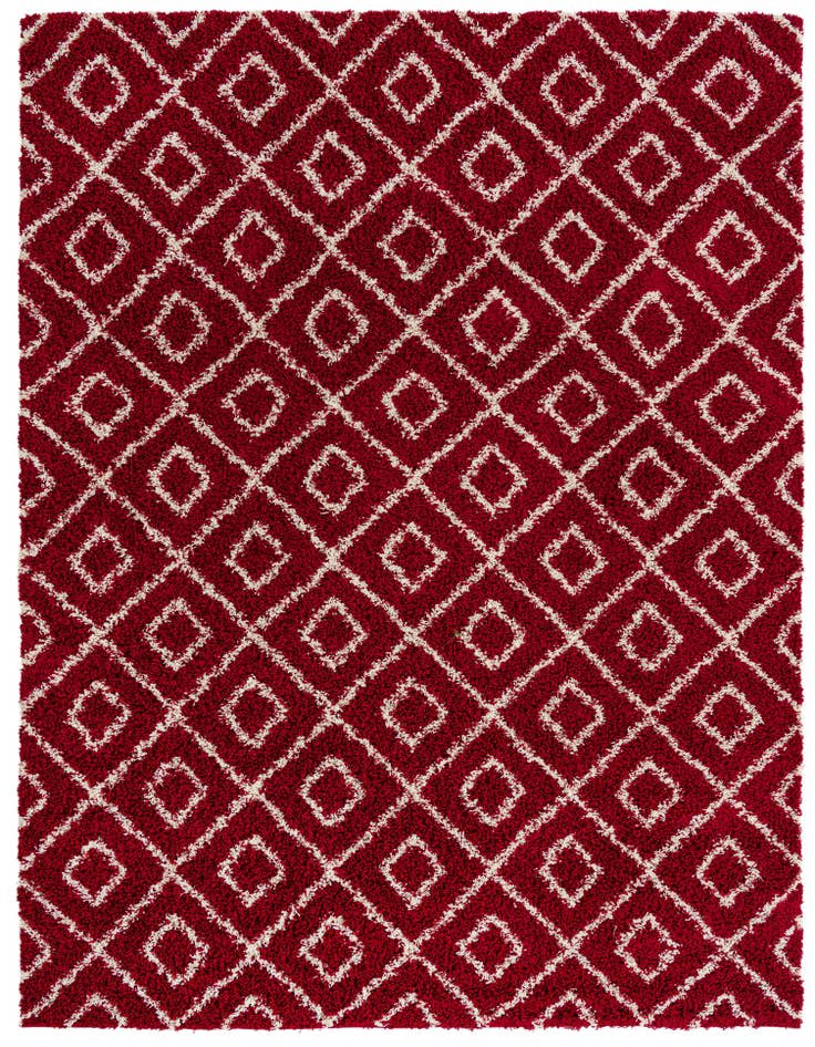 Detail image of  9' x 12' Lattice Shag Rug
