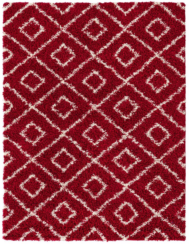 Detail image of  5' 3 x 8' Lattice Shag Rug