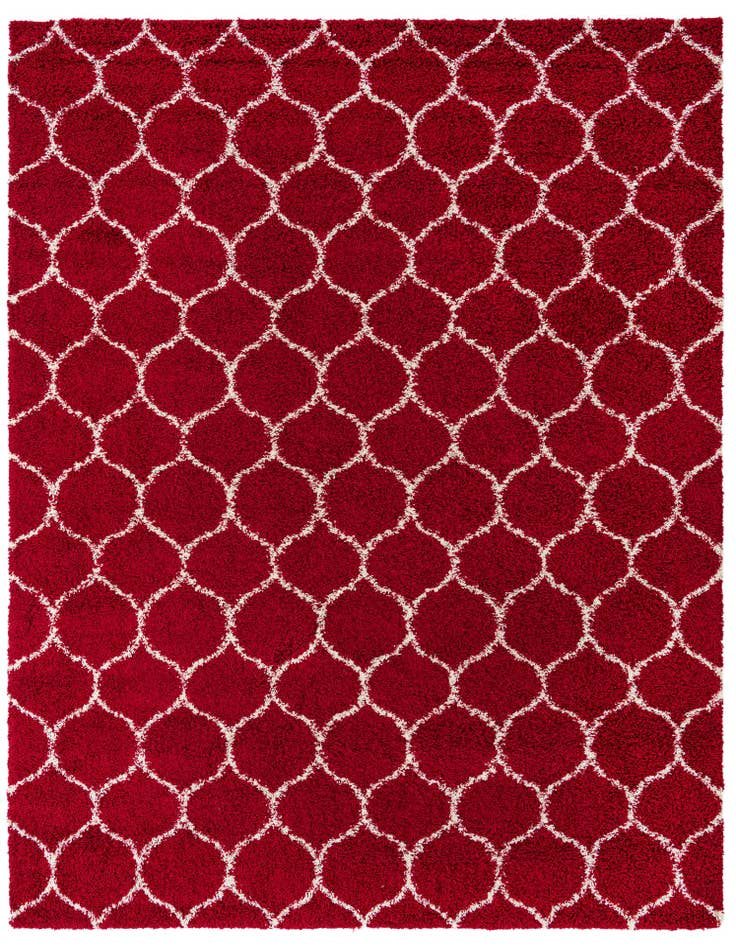 Detail image of  10' 8 x 14' Lattice Shag Rug