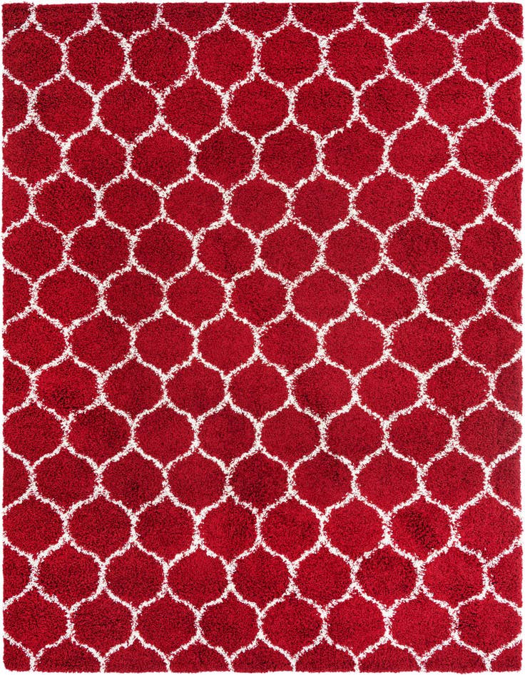 Detail image of  9' x 12' Lattice Shag Rug