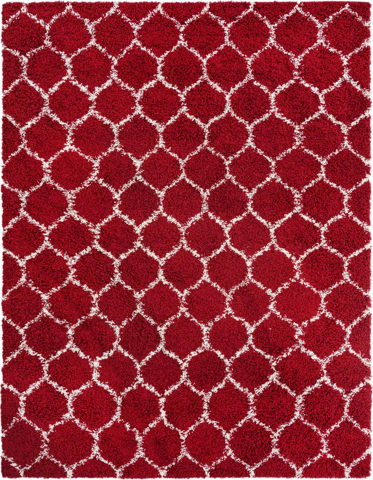 Detail image of  7' 10 x 10' Lattice Shag Rug