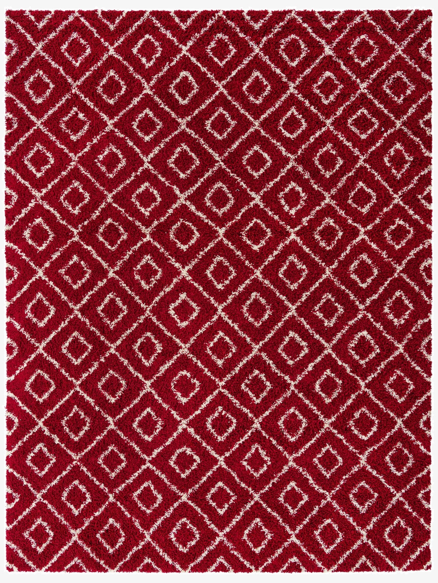  10' 8 x 14' Lattice Shag Rug