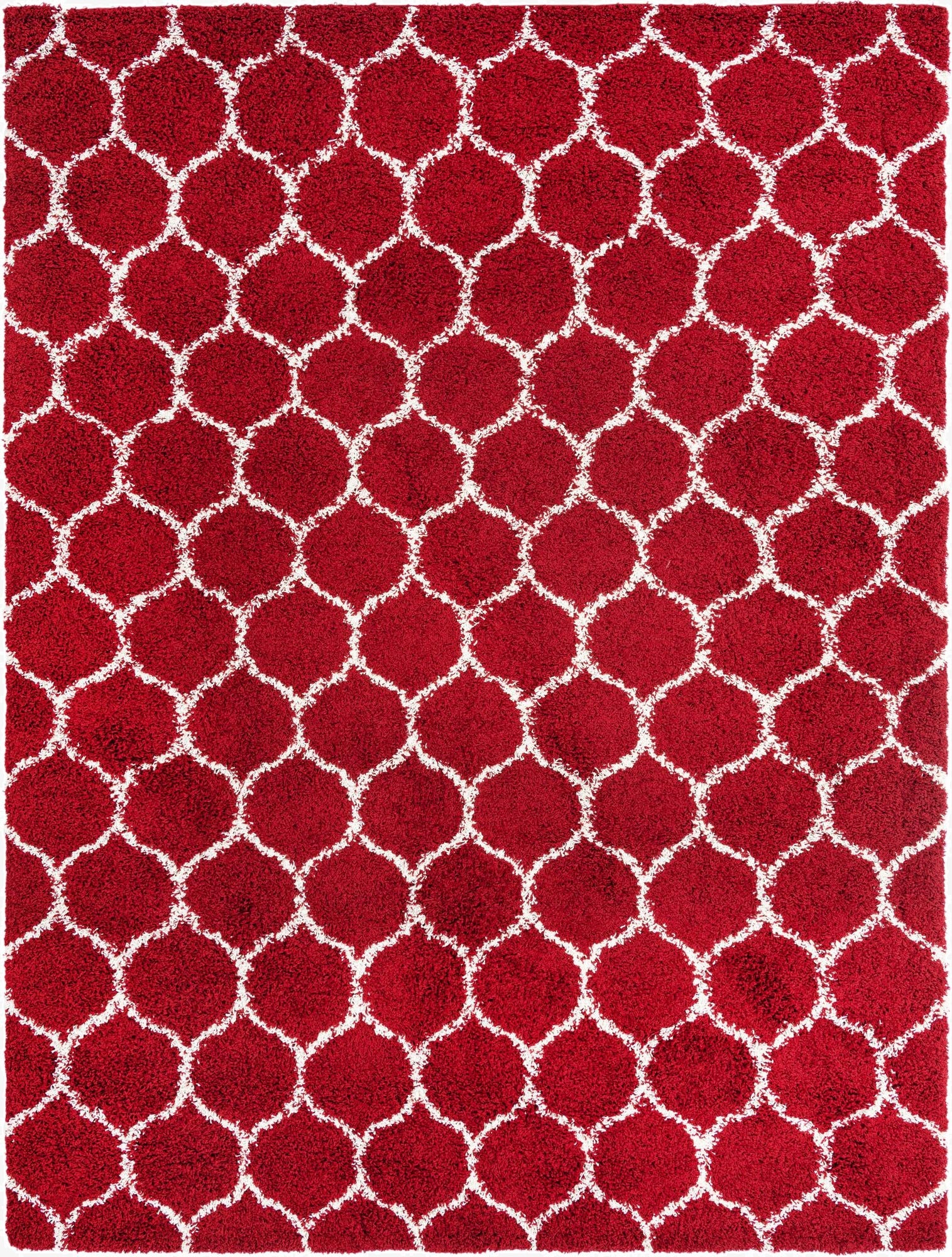  9' x 12' Lattice Shag Rug