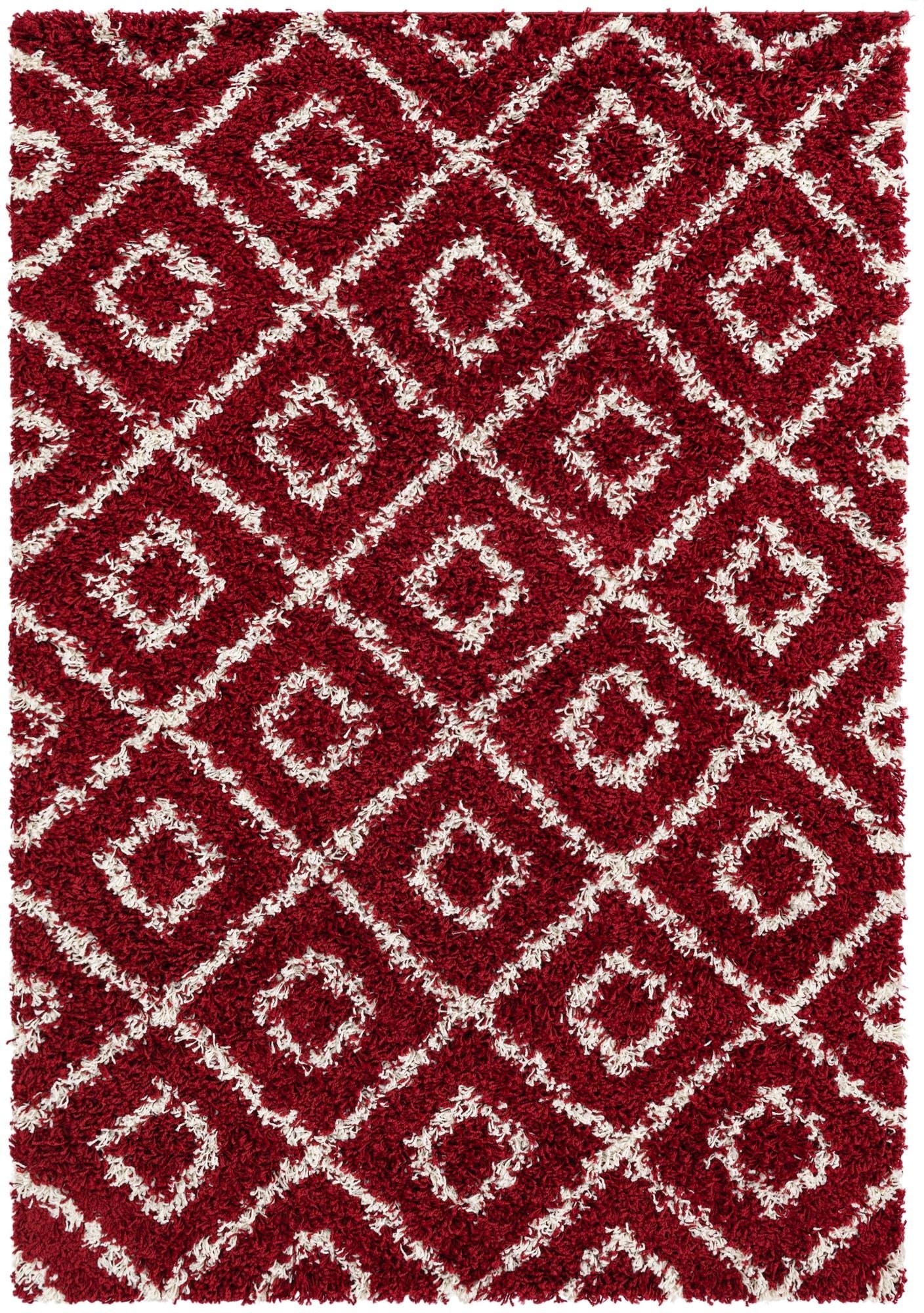  4' x 6' Lattice Shag Rug