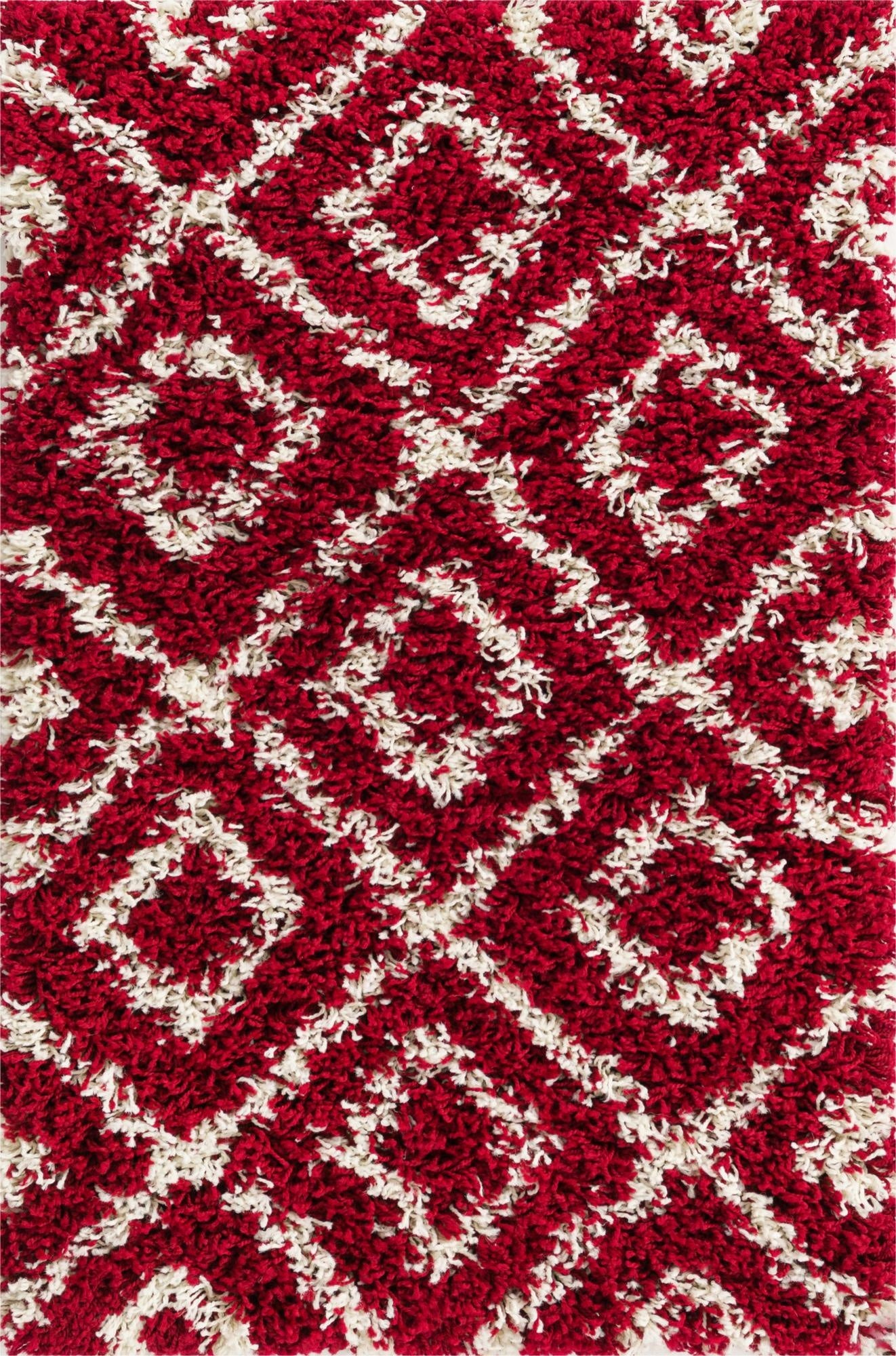  2' x 3' Lattice Shag Rug