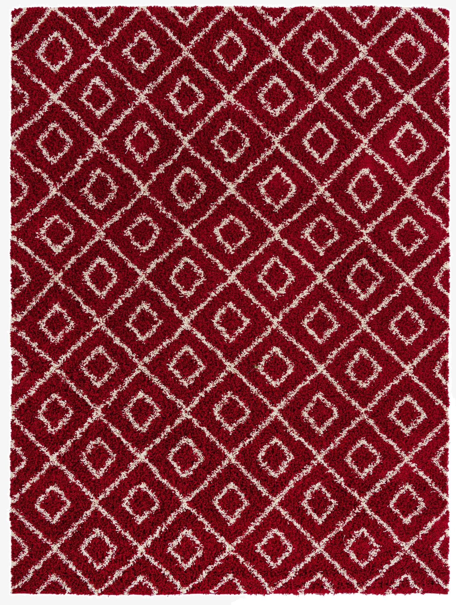  9' x 12' Lattice Shag Rug