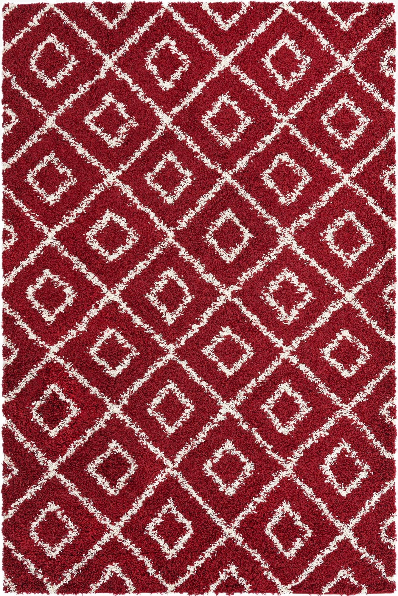  6' x 9' Lattice Shag Rug