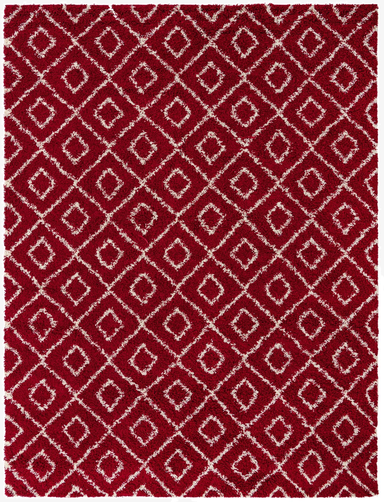  10' x 13' Lattice Shag Rug